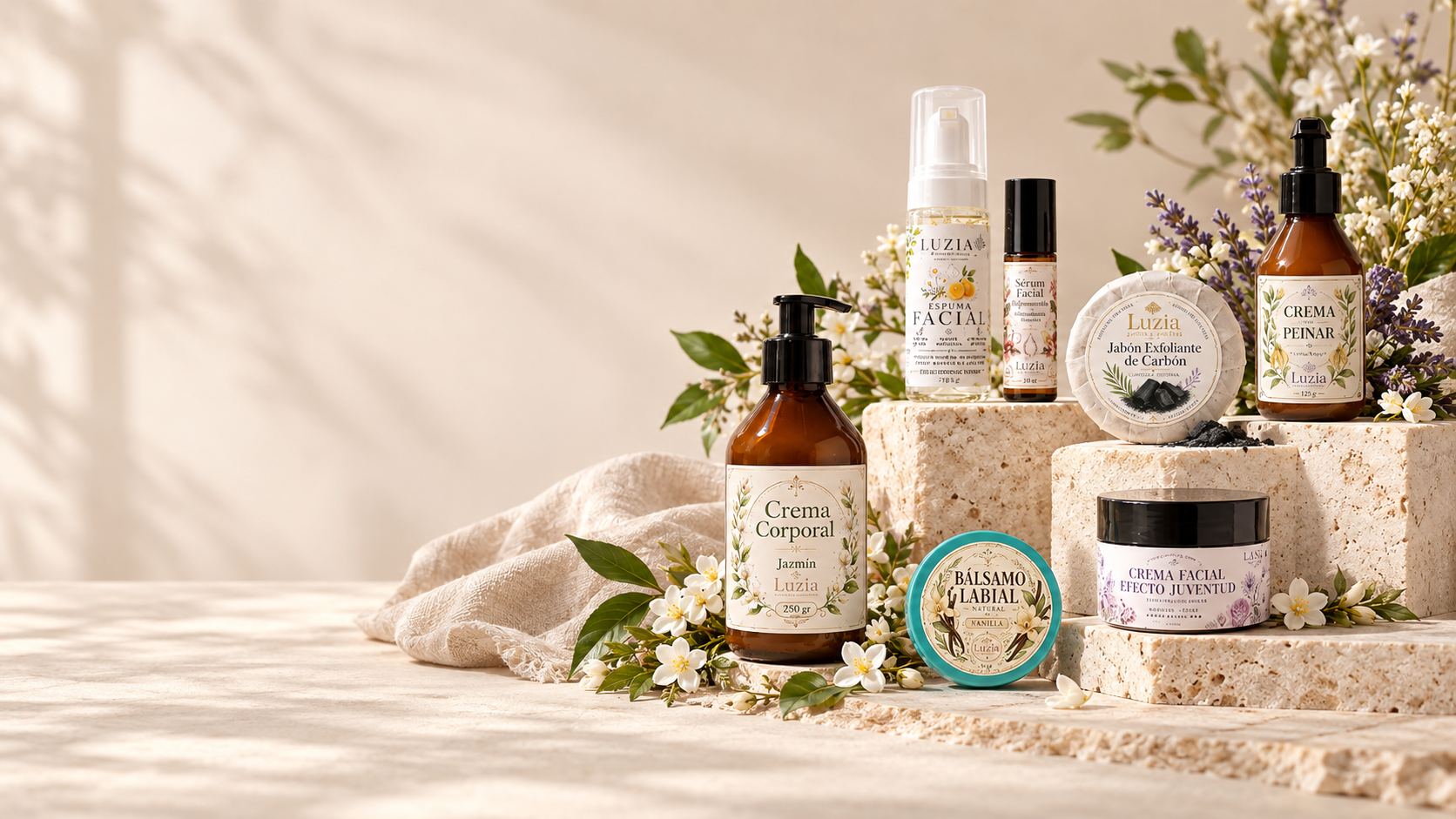 Selección de productos Luzia Cosmética Natural