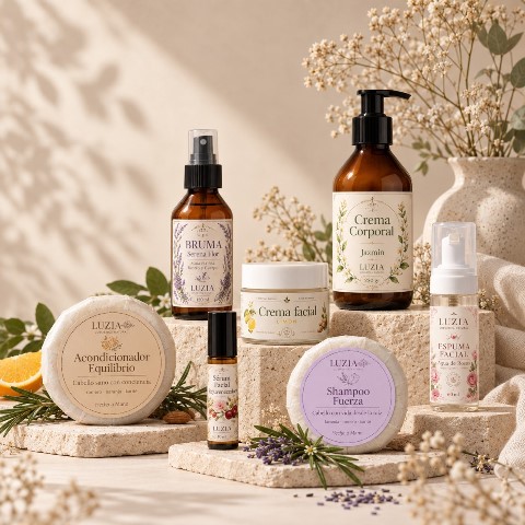Selección de productos Luzia Cosmética Natural para venta mayorista